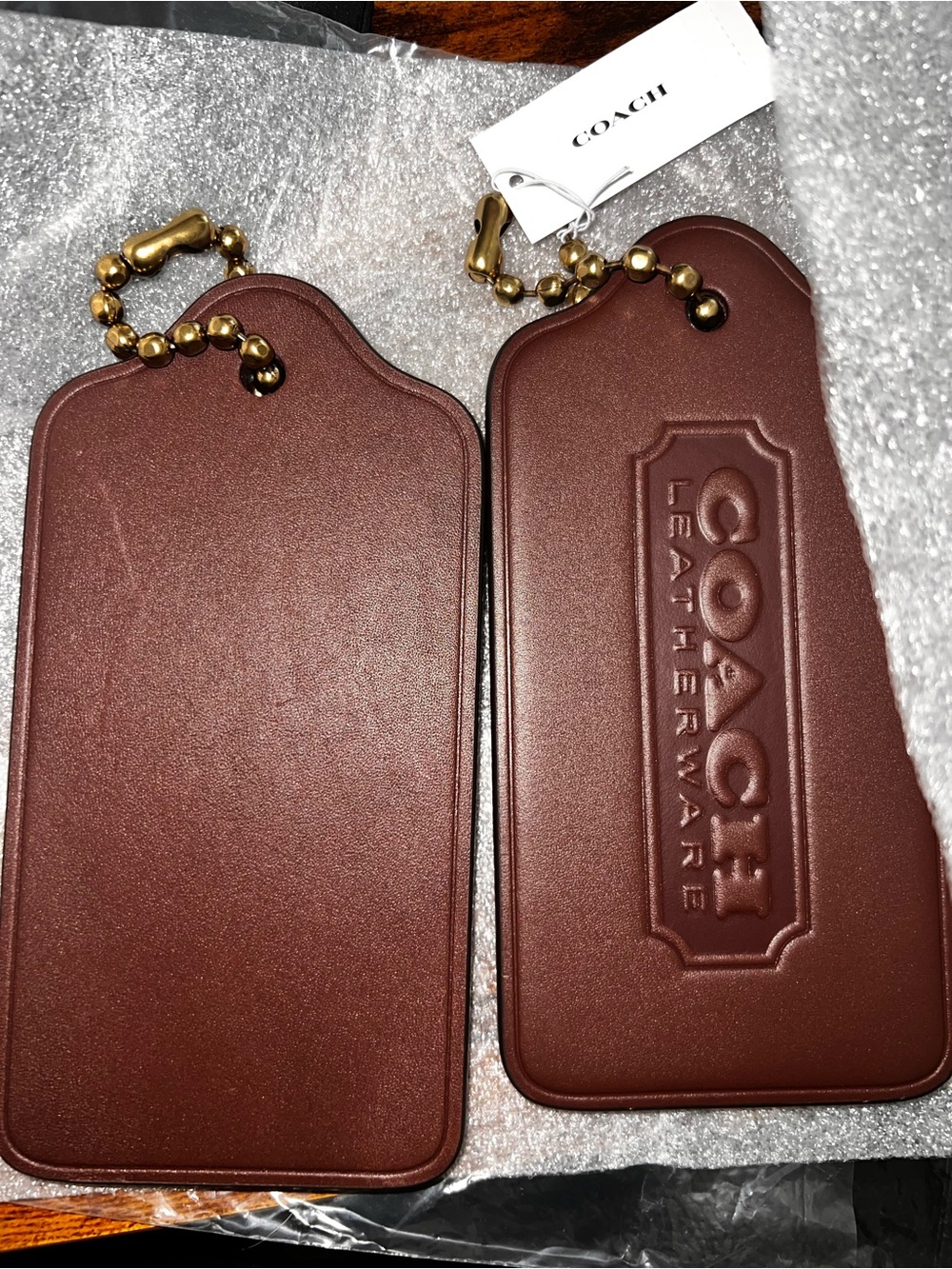 Coach XL brown hang tag - Picture 4 of 5